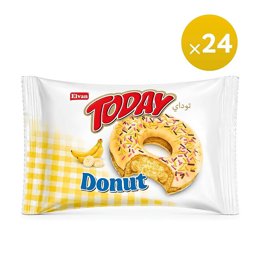 Today Donut Banana 35 Gr 24 pcs (1 Box) - 2