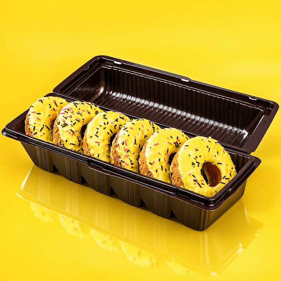 Today Donut Banana Cake Multipack Package 35 Grams 6 Pieces (1 Pack) - 3