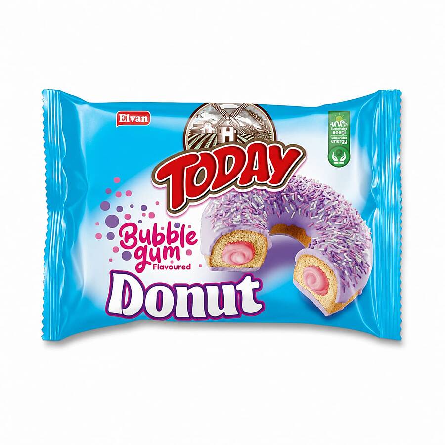 Today Donut Bubblegum (Sakız Aromalı) Kek 35 Gr. (1 Adet) - 1