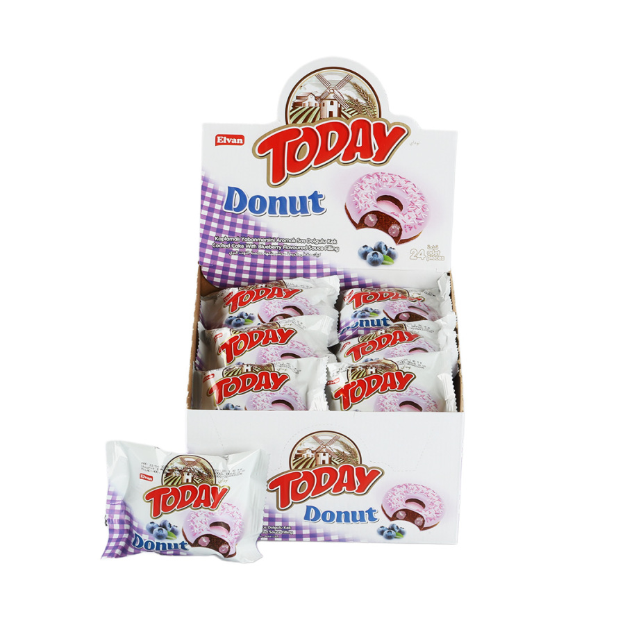 Today Donut Cake Blueberry 40Gr. 24 pcs (1 Box) - 1