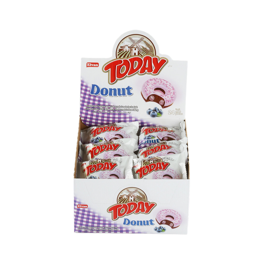 Today Donut Cake Blueberry 40Gr. 24 pcs (1 Box) - 3
