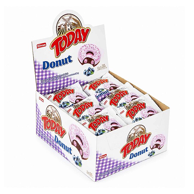 Today Donut Cake Blueberry 40Gr. 24 pcs (1 Box) - 3