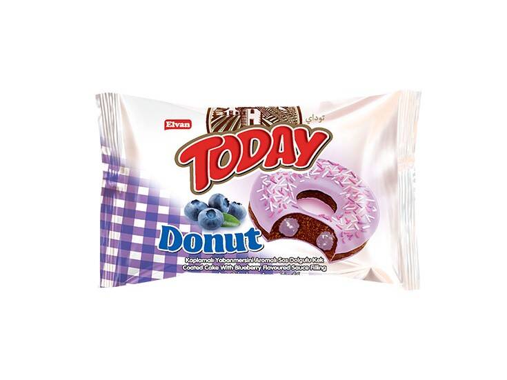Today Donut Cake Blueberry 40Gr. 24 pcs (1 Box) - 2
