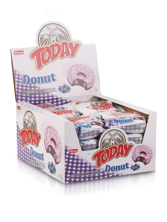 Today Donut Cake Blueberry 40Gr. 24 pcs (1 Box) - 4