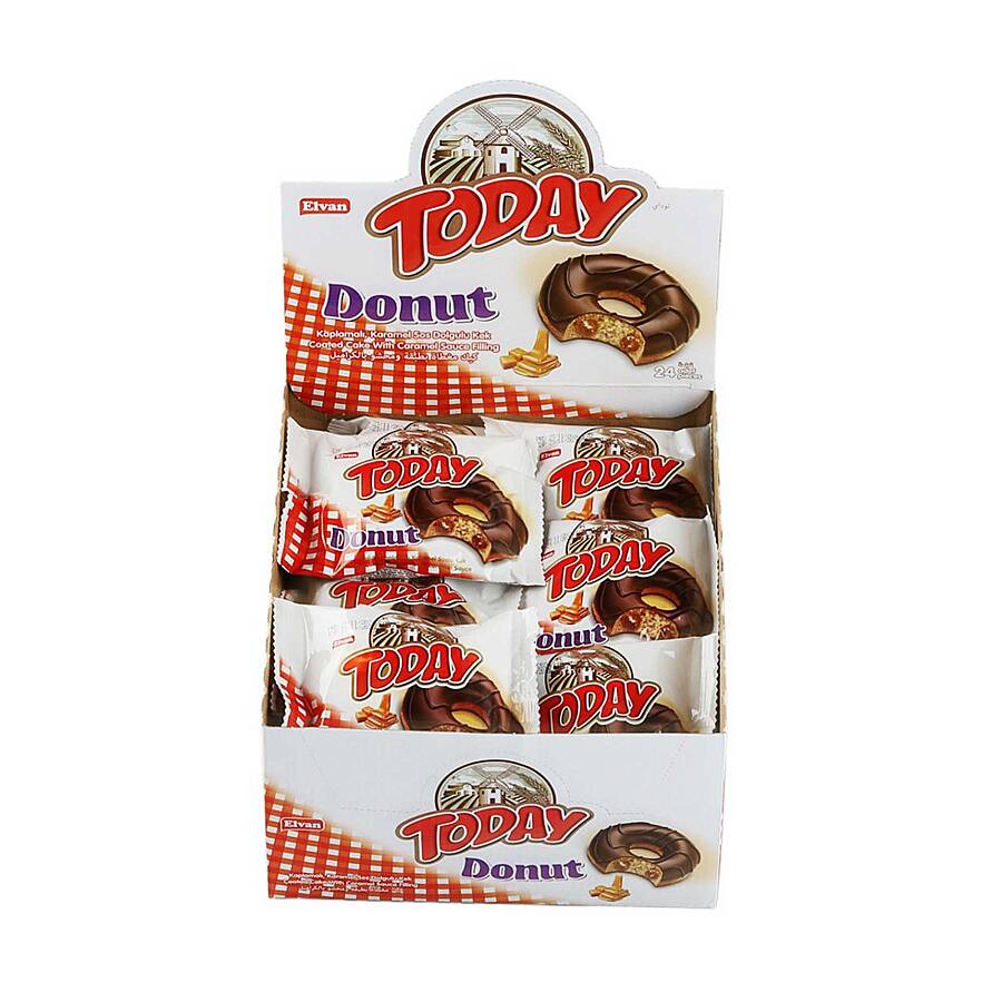 Today Donut Cake Caramel 35 Gr. 24 Pieces (1 Box) - 3