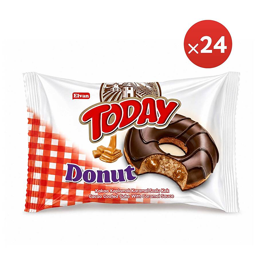 Today Donut Cake Caramel 35 Gr. 24 Pieces (1 Box) - 2