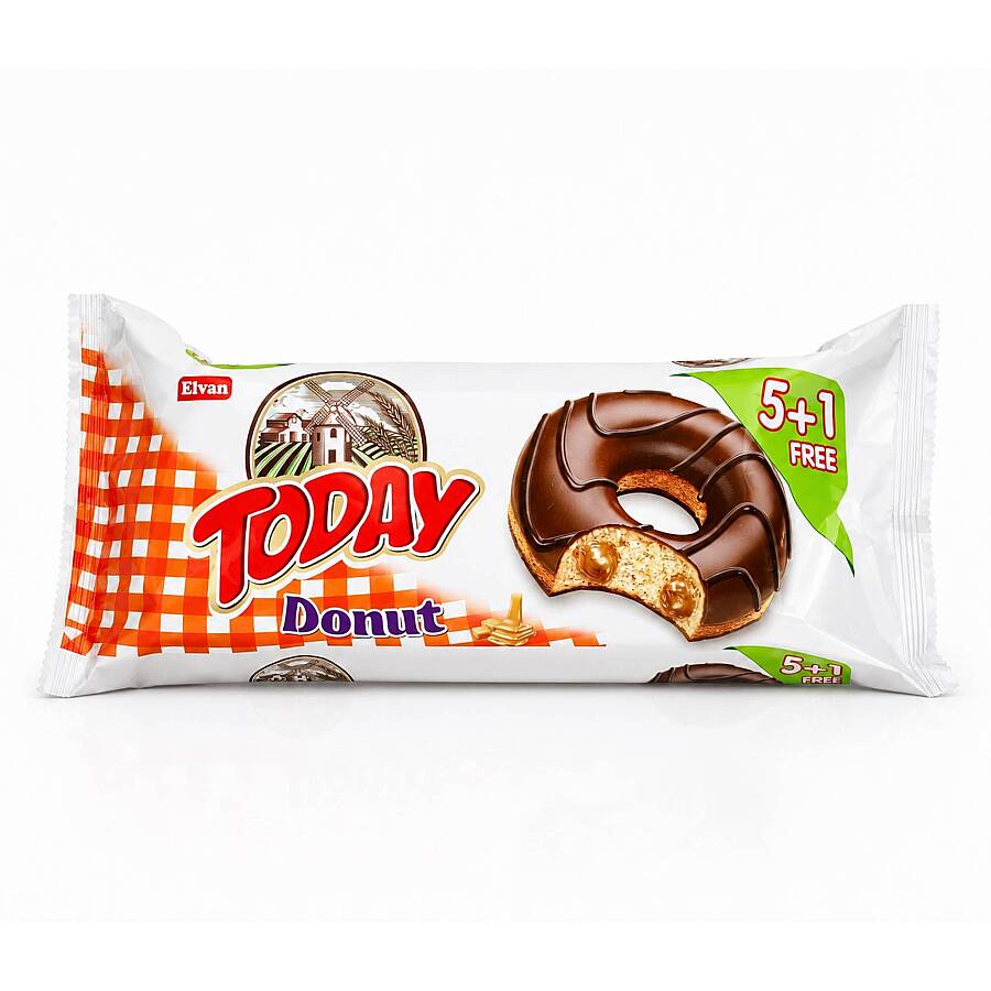 Today Donut Caramel Cake Multipack 35 Gr. 6 Pieces (1 Pack) - 1