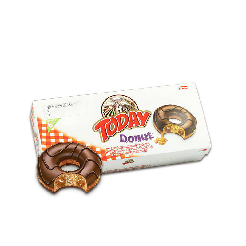 Today Donut Caramel Cake Multipack Box 35 Gr. 6 Pieces (1 Pack) - 2