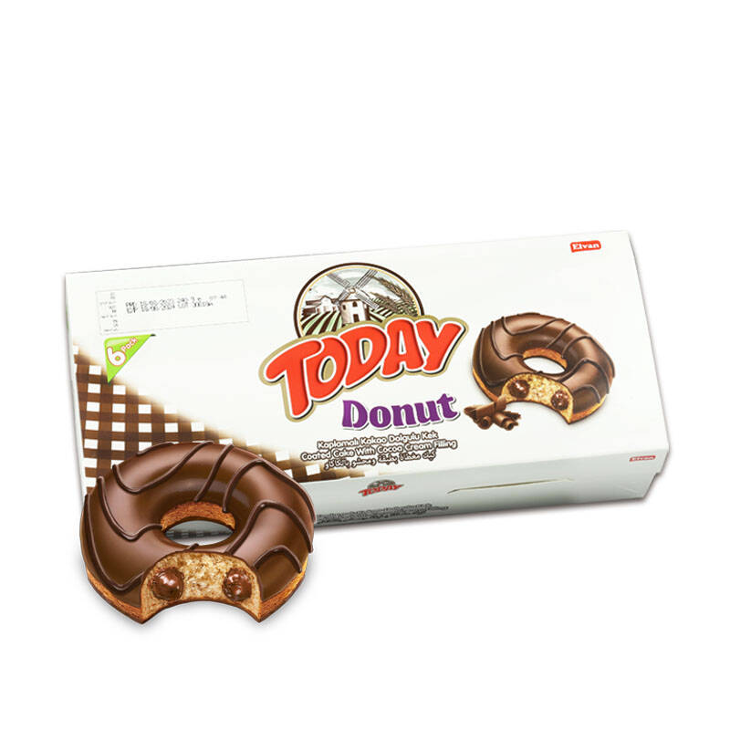 Today Donut Cocoa Cake Multipack Box 35 Gr. 6 Pieces (1 Pack) - 2