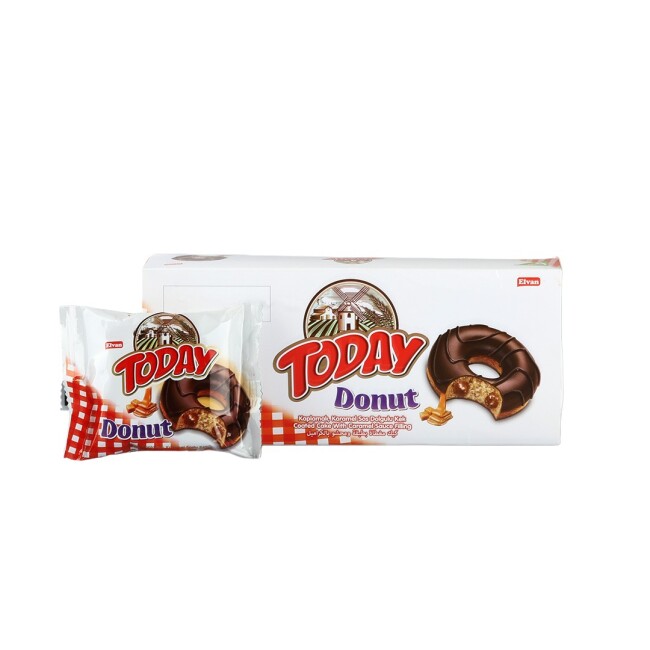 Today Donut Karamelli Kek Çoklu Paket Kutu 35 Gr. 6 Adet (1 Paket) - 1