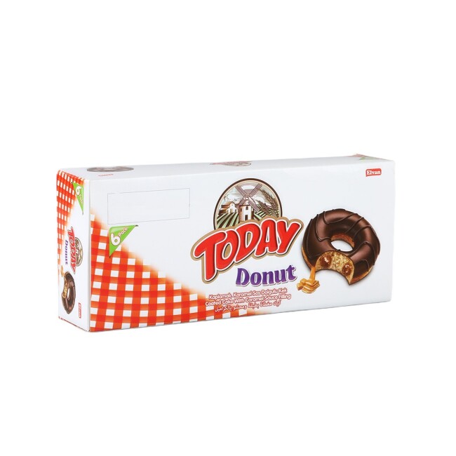 Today Donut Karamelli Kek Çoklu Paket Kutu 35 Gr. 6 Adet (1 Paket) - 3