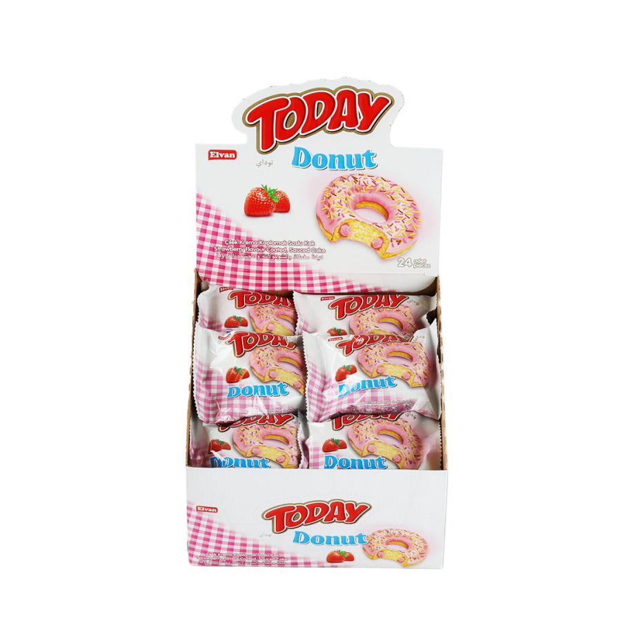 Today Donut Kek Çilekli 35 Gr. 24 Adet (1 Kutu) - 3