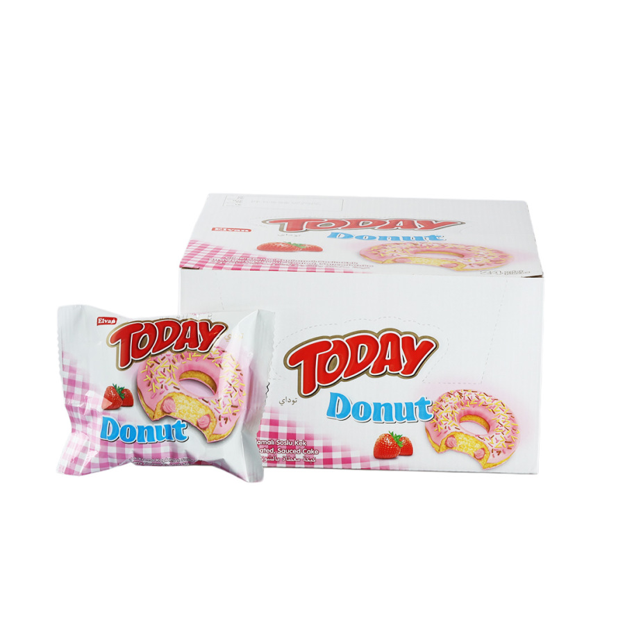 Today Donut Kek Çilekli 35 Gr. 24 Adet (1 Kutu) - 4