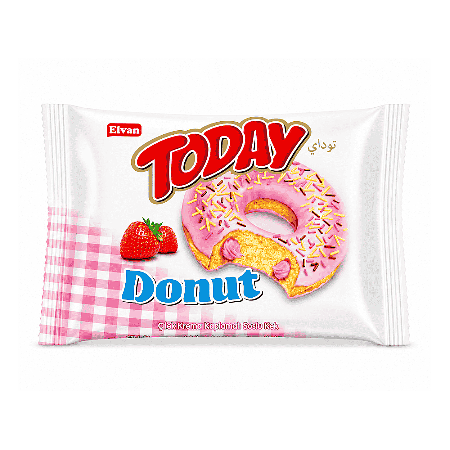 Today Donut Kek Çilekli 35 Gr. (1 Adet) - 1