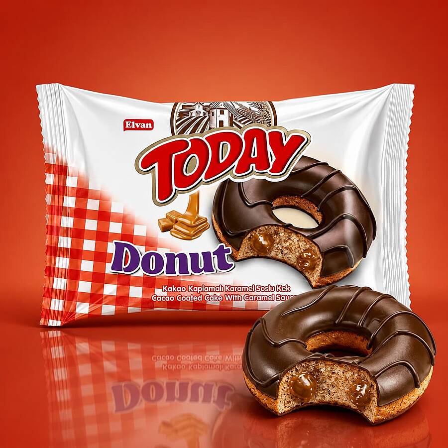 Today Donut Kek Karamelli 35 Gr. 24 Adet (1 Kutu) - 3