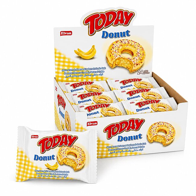 Today Donut Kek Muzlu 35 Gr. 24 Adet (1 Kutu) - Today