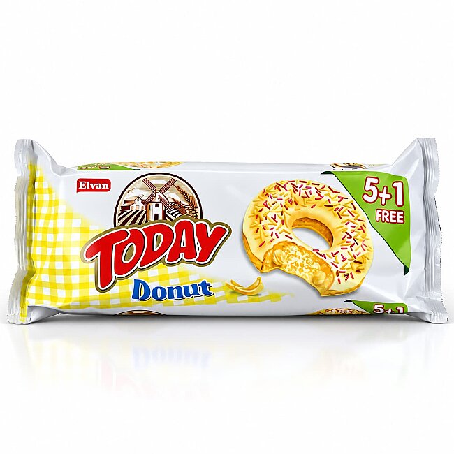 Today Donut Muzlu Kek Multipack Paket 35 Gr. 6 Adet (1 Paket) - Today