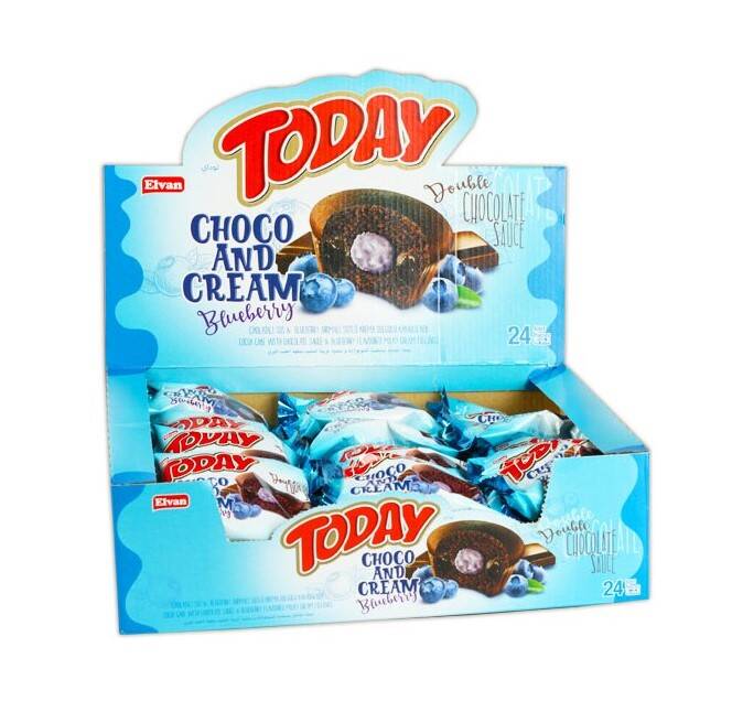 Today Double Choco And Cream Blueberry 50 Gr. 24 Pieces (1 Box) - 3