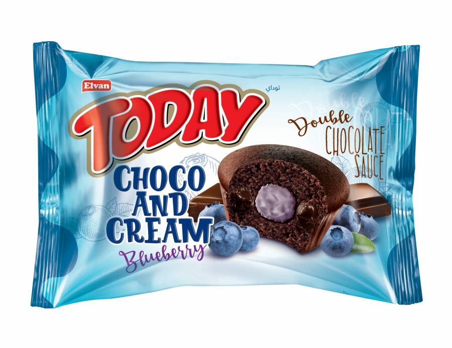 Today Double Choco And Cream Blueberry 50 Gr. 24 Pieces (1 Box) - 2