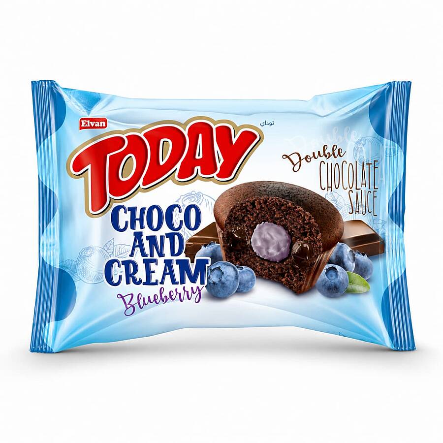 Today Double Choco And Cream Blueberry 50 Gr. 24 Pieces (1 Box) - 2