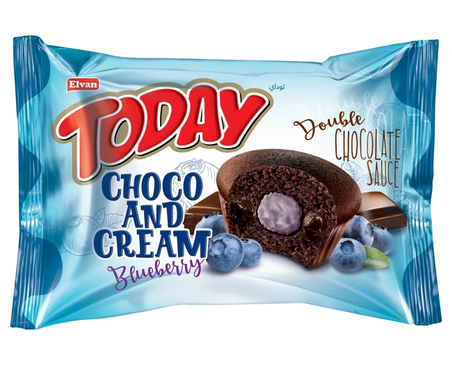 Elvan - Today Double Choco And Cream Yabanmersinli 40 Gr. 1 Adet