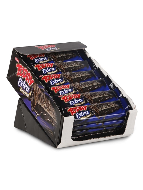 Today Extra Bitter Çikolata Kaplamalı Bol Kremalı Gofret 37 GR 24 Adet (1 kutu) - Today