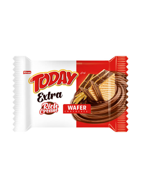 Elvan - Today Extra Bol Kremalı Çikolatalı Gofret 50Gr. 1 Adet