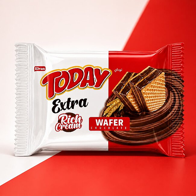 Today Extra Bol Kremalı Çikolatalı Gofret 50Gr. 24 Adet (1 Kutu) - 3