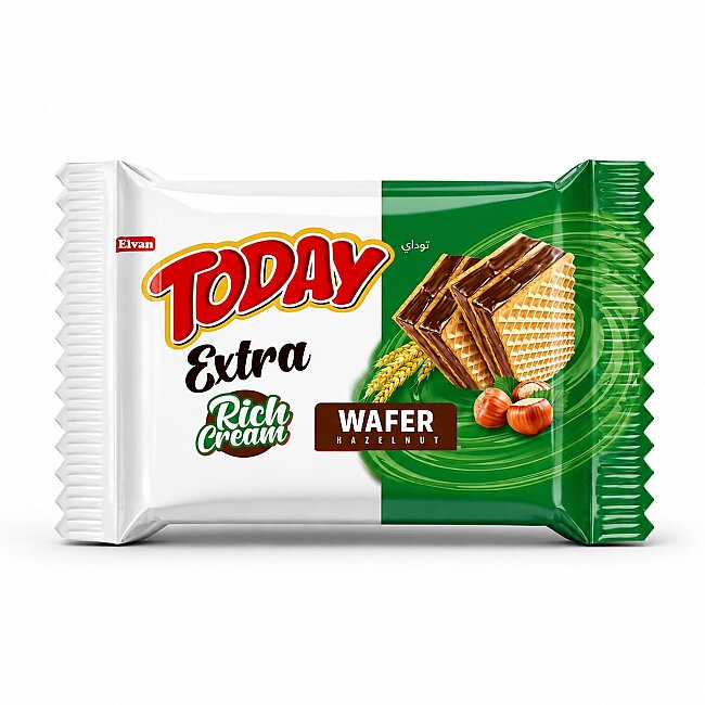 Today Extra Bol Kremalı Fındıklı Gofret 50Gr. 24 Adet (1 Kutu) - 2