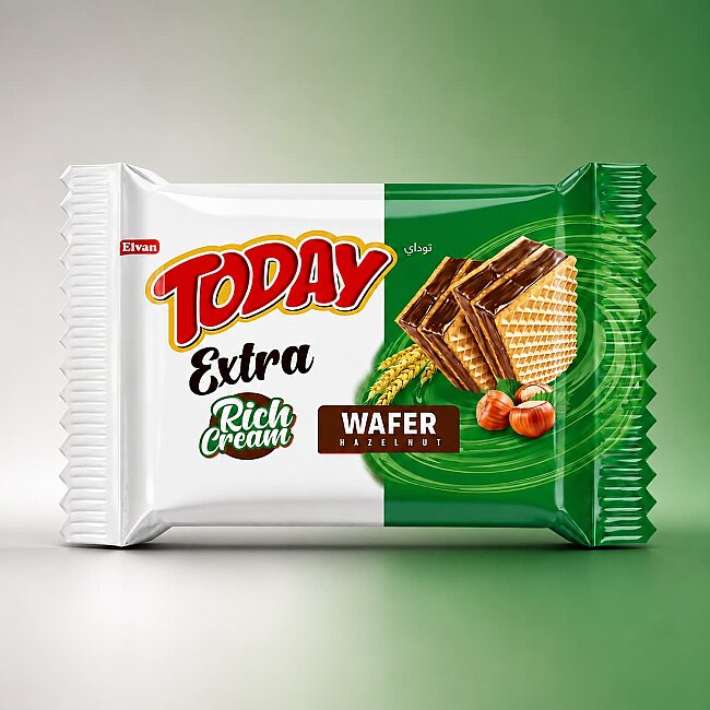 Today Extra Rich Creamy Hazelnut Wafer 50 Grams 24 Pieces (1 Box) - 4