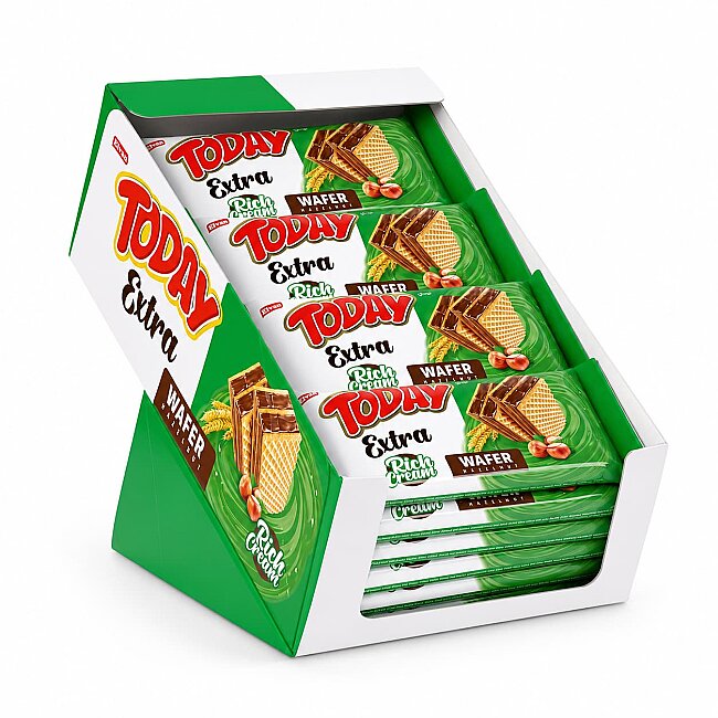 Today Extra Rich Creamy Hazelnut Wafer 50 Grams 24 Pieces (1 Box) - 3