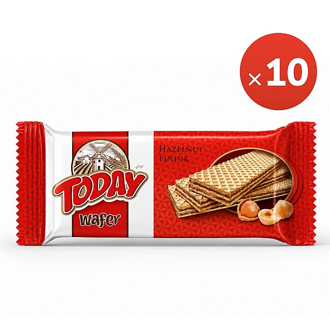 Today Gofret Fındıklı 130 Gr. (10 Adet) - Today