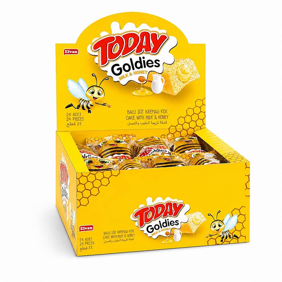 Today Goldies Ballı-Sütlü 35 Gr. 24 Adet (1 Kutu) - 3