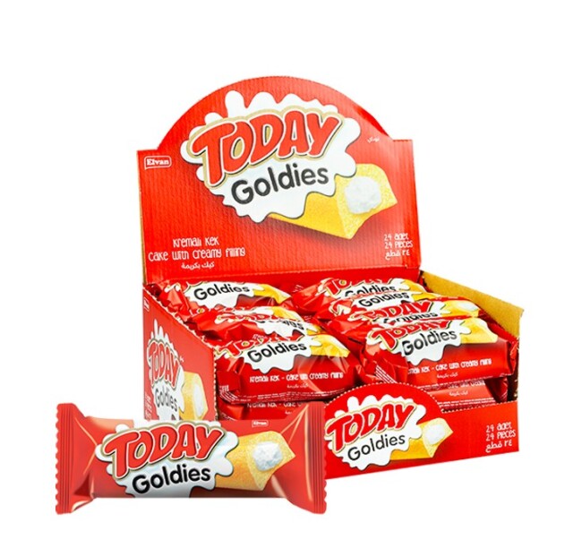 Today Goldies Sütlü 40 Gr. 24 Adet (1 Kutu) - Elvan