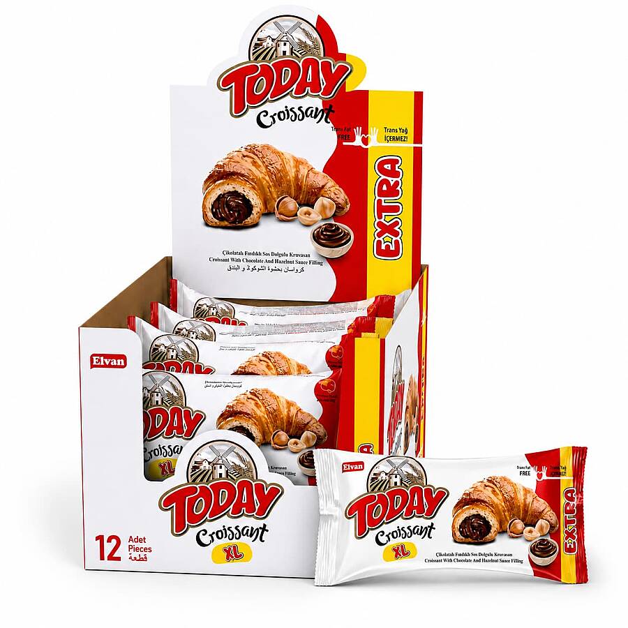 Today Kruvasan Çikolatalı 62 Gr 12 Adet (1 Kutu) - 1