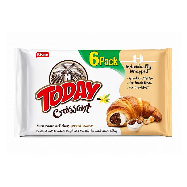 Today Kruvasan Çikolata Vanilyalı 40 Gr. 6 Adet (1 Kutu) - 3