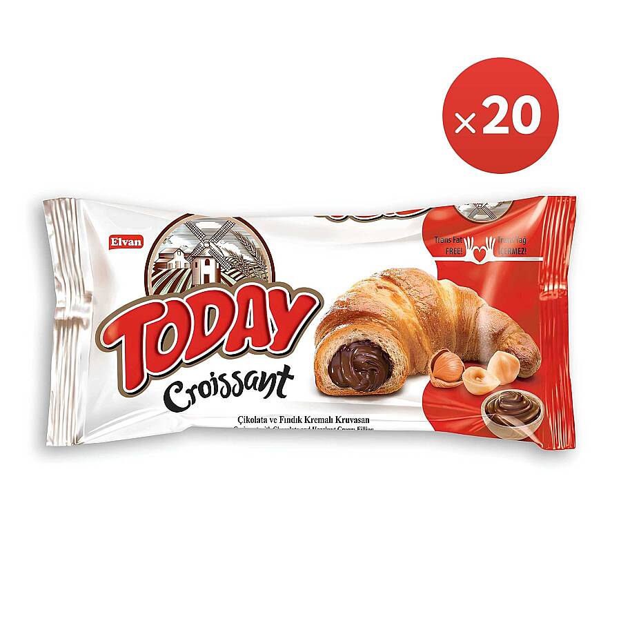 Today Kruvasan Çikolatalı 40 Gr. 20 Adet (1 Kutu) - 2