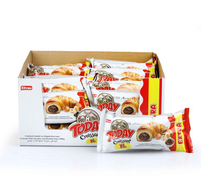 Today Kruvasan Çikolatalı 62 Gr. 24 Adet (1 Kutu) - Today
