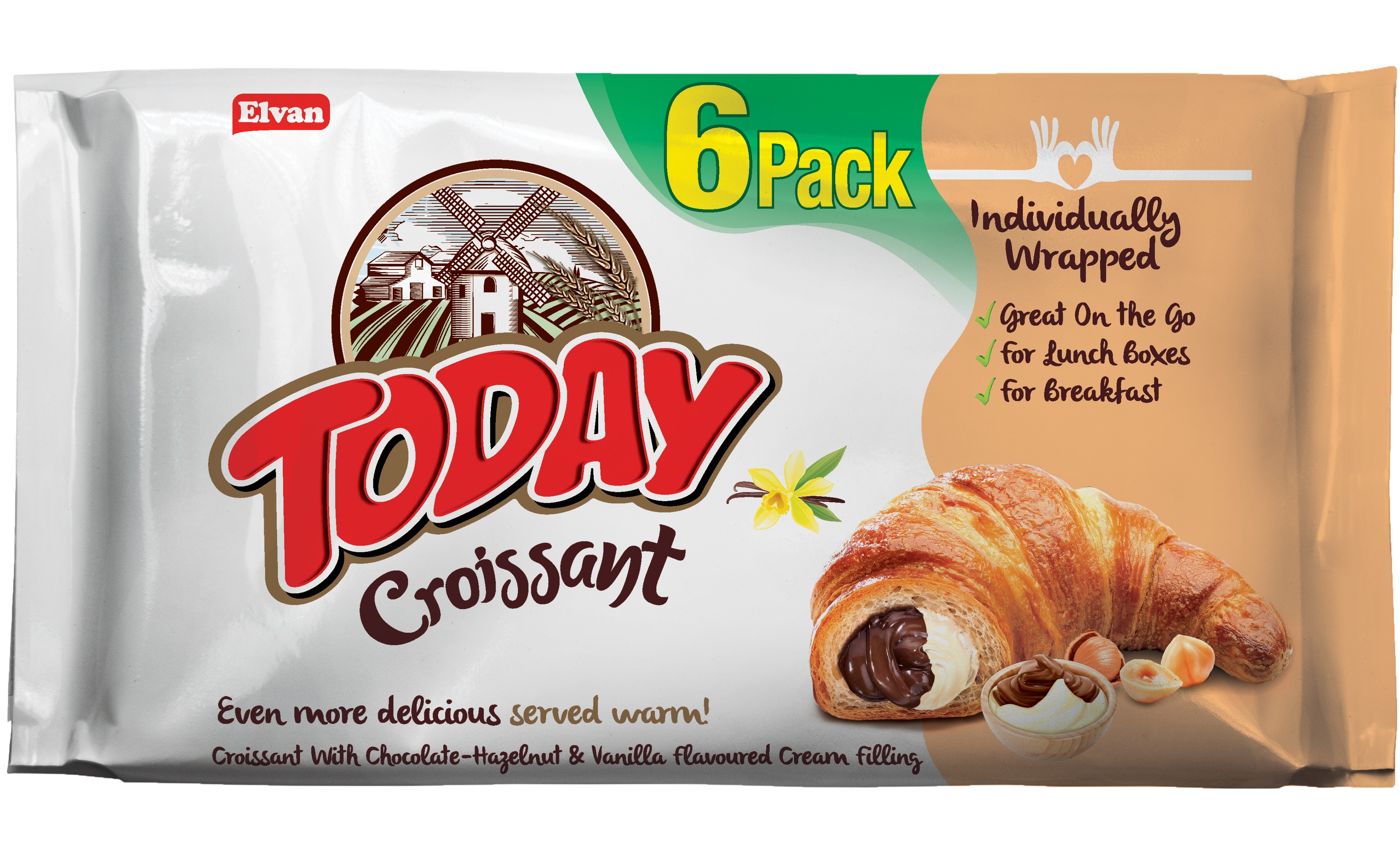 Today Kruvasan Çikolatalı Vanilyalı MultiPack 40GrX6X12 (1 Koli)