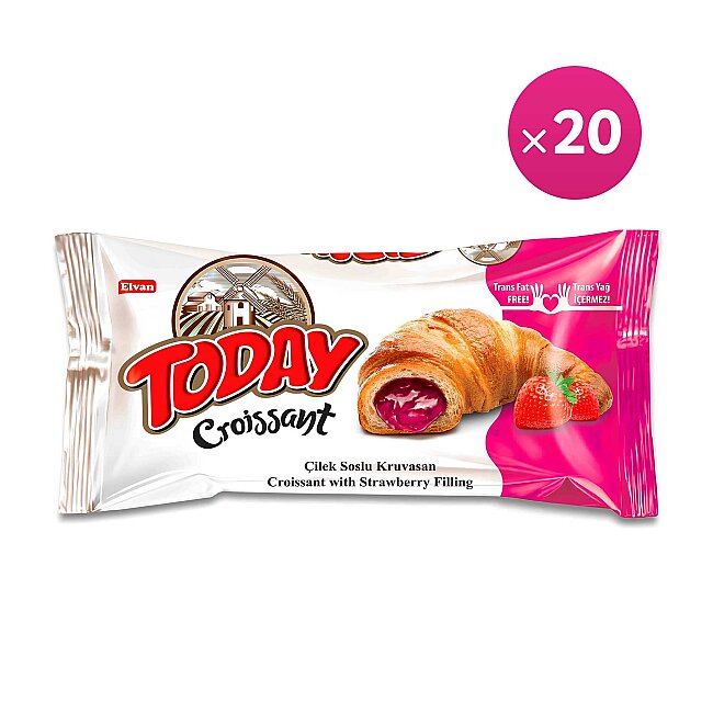 Today Kruvasan Çilekli 40 Gr. 20 Adet (1 Kutu) - 2