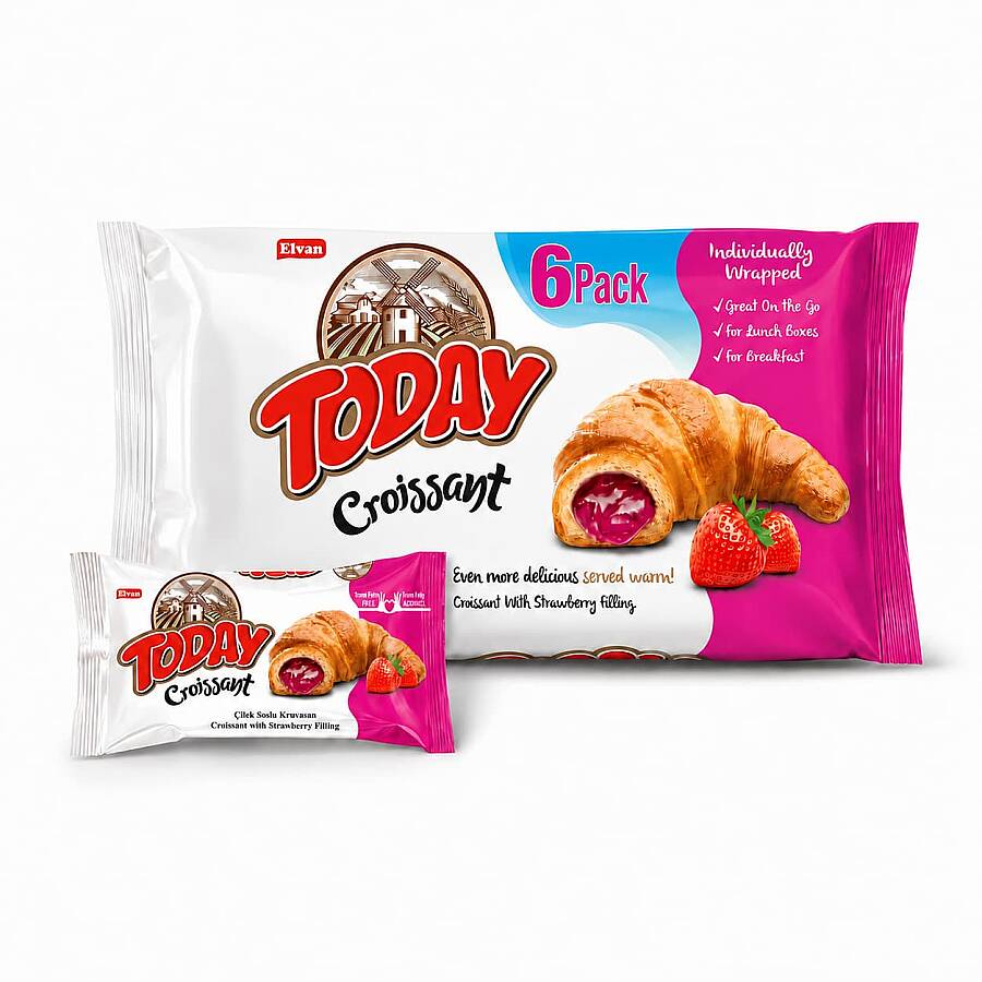 Today Kruvasan Çilekli 40 Gr. 6 Adet (1 Kutu) - 1