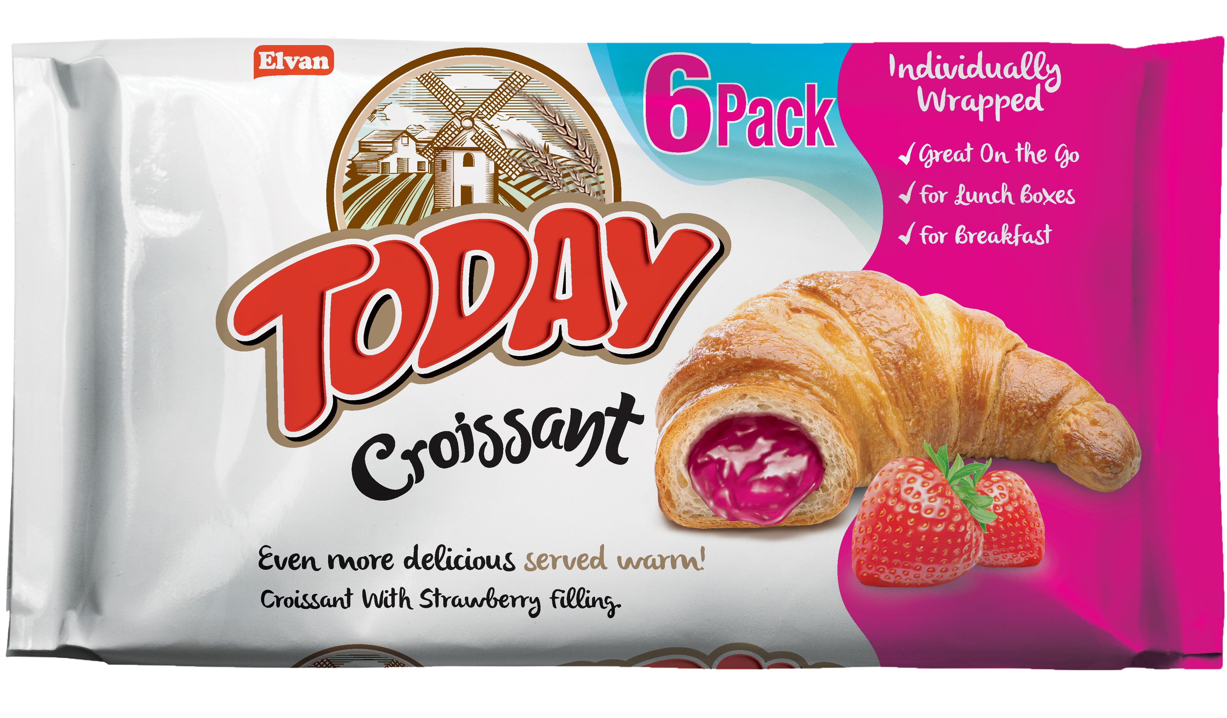 Today Kruvasan Çilekli MultiPack 40GrX6X12 (1 Koli)