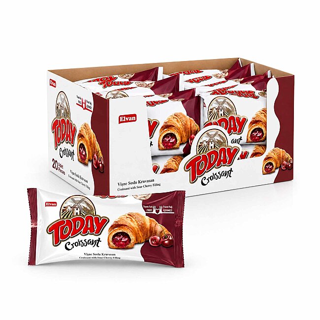 Today Kruvasan Vişneli 40 Gr. 20 Adet (1 Kutu) - Today