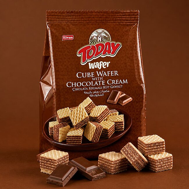 Today Küp Gofret Çikolatalı 200Gr. (1 Paket) - 2