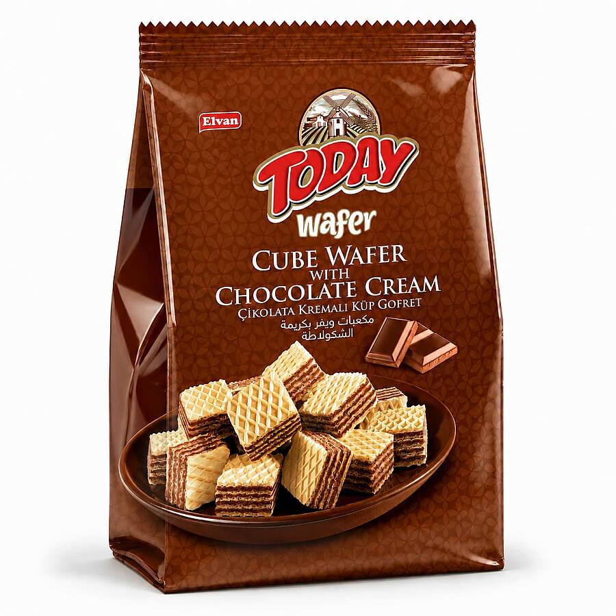 Today Küp Gofret Çikolatalı 200Gr. (1 Paket) - 1