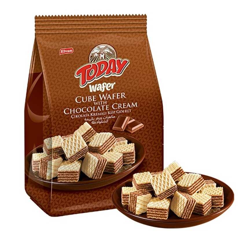 Today Küp Gofret Çikolatalı 200GRX12 (1 Koli)