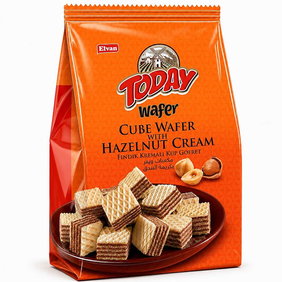 Today Küp Gofret Fındıklı 200Gr. (1 Paket) - 1