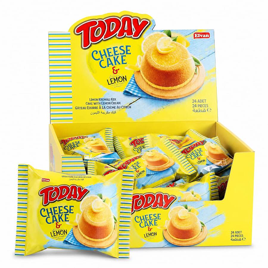 Today Limonlu Cheese Kek 45 Gr. 24 Adet (1 Kutu) - 1