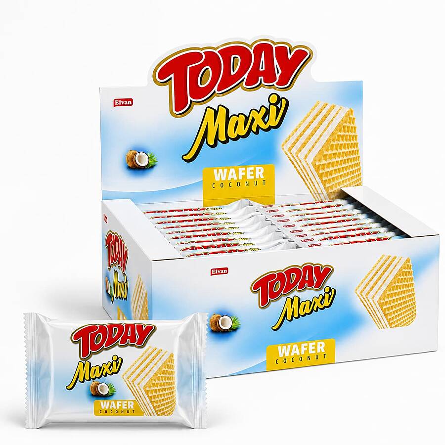 Today Maxi Coconut Wafer 38 Gr. 24 pcs (1 Box) - 1