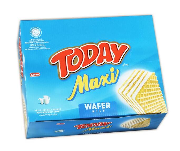 Today Maxi Wafer with Milk 38 Gr. 24 Pieces (1 Box) - 3